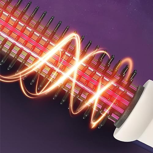 Plancha para el cabello con cepillo ionizado, peine calentado de 28 mm, rizador y alisador eléctrico para cabello, cepillo alisador iónico para spa, hogar y viaje miniatura 2