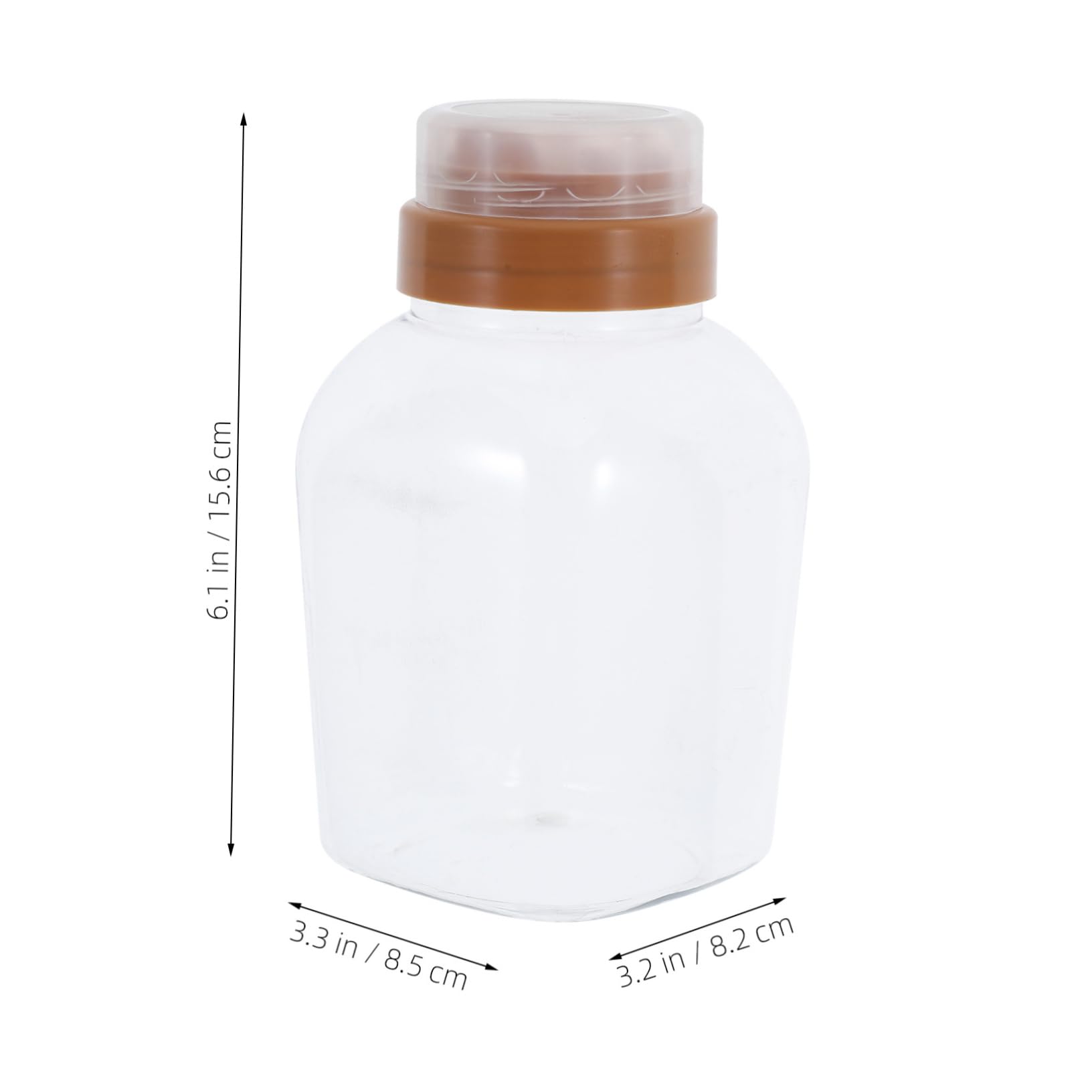 LIOOBO 720ml Honey Drip Jar Lids Plastic Honey Dispenser Bottles Jar for Syrup Sauce Storage