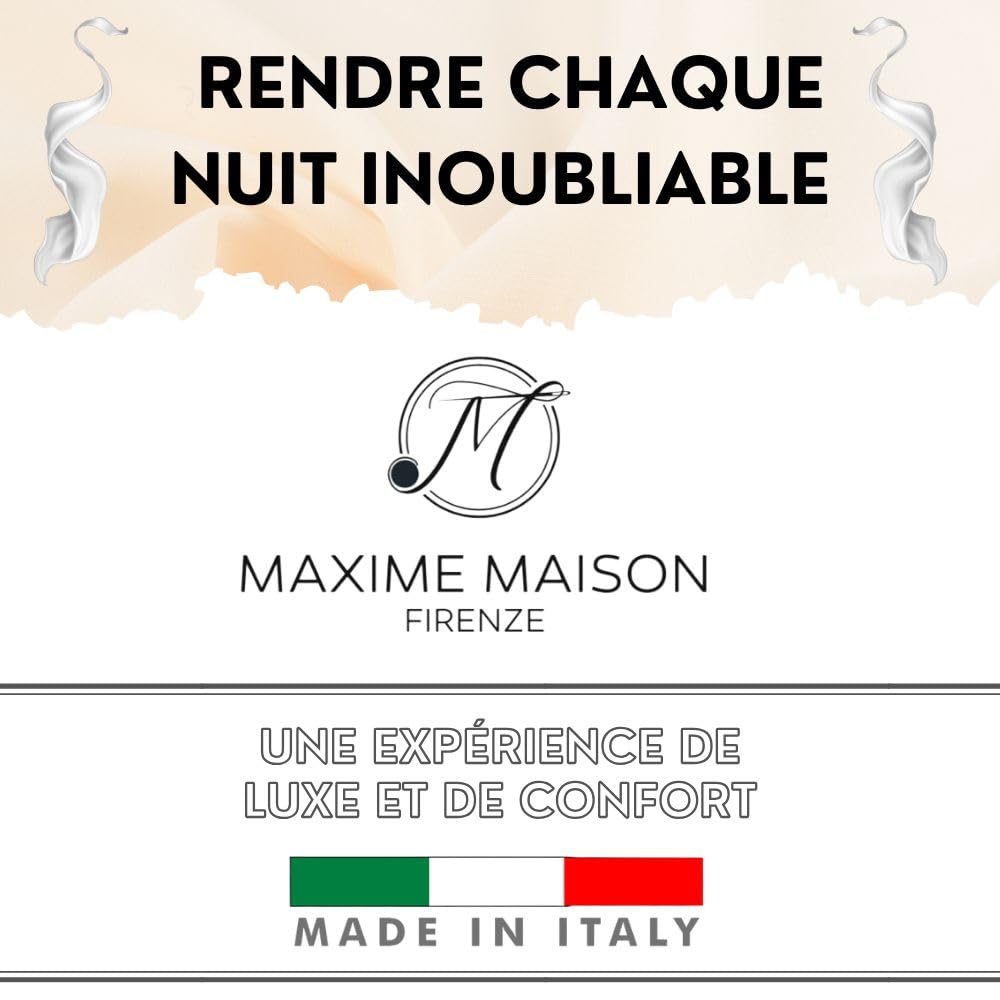 MAXIME MAISON - Couvre-Sommier, Cache Sommier 160x200 Matelassé Made in Italy, Protege Sommier 160x200, sous Matelas avec des Lacets aux Coins, Matériau Hypoallergénique, Anti-Acariens, Respirant