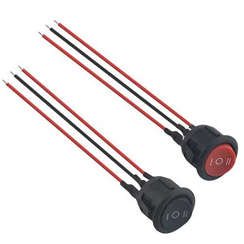 Miniatura 2 de XINGYHENG Interruptor basculante redondo, 20 unidades, encendidoapagado, 3 pines, SPST, interruptores de palanca de barco, CA 6A125V 10A250V con