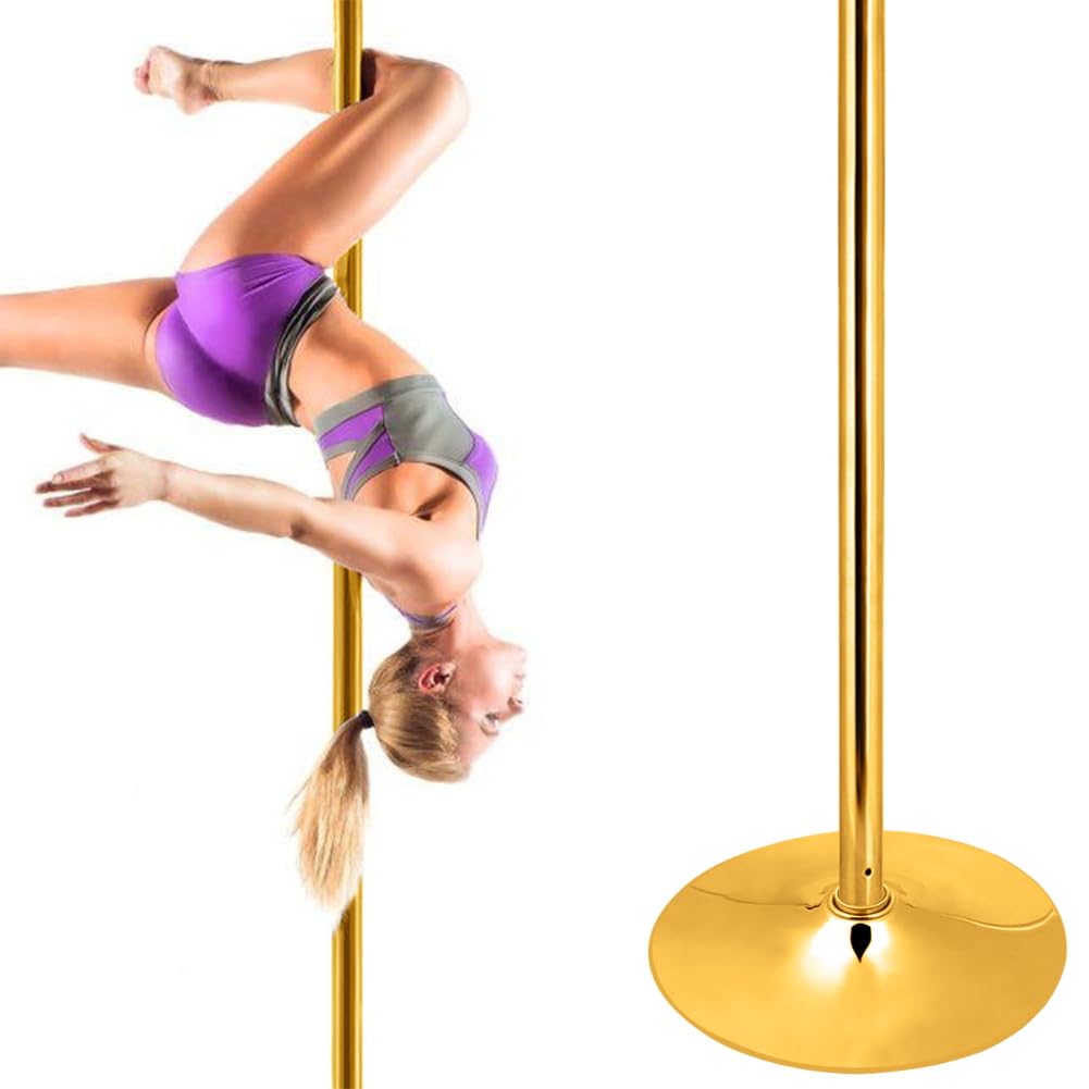 Roluck Pole Dance - Accessori per asta da ballo, diametro 45 mm, accessorio professionale per asta da ballo, asta dorata (25 cm)