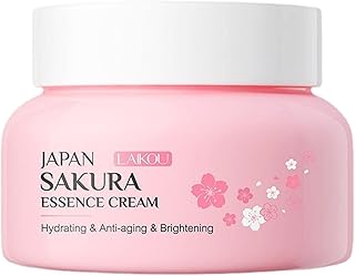 Creme Facial Cerejeira,Essência Hidratante Facial Para Pele Seca | Hidratante Hidratante Dia e Noite Reparar Pele Opaca Para Pele Seca Cuidados com a Pele Facial Uwariloy