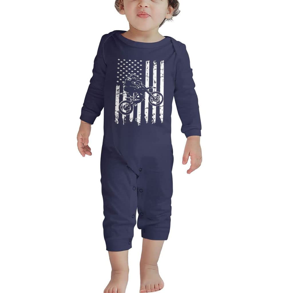 Poemsimai Dirt Bike Motocross Baby Bodysuit Newborn Bodysuit Infant Clothes Coverall