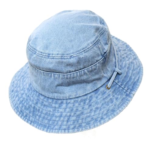 Sombrero Bucket para Mujer Hombre, algodón denim miniatura 6