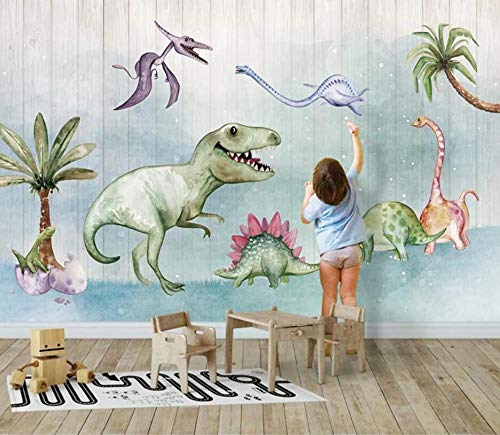 Papier peint mural dinosaure 3D pour transformer un mur blanc en décor géant