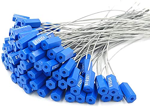 Tieseal® Cable Seal 100 Pcs | Container Wire Seal | Drum Seal Security Seal | Tanker Seal Truck Tarpauline Seal | Blue Color | 12" Cable Length | (B0CTQXYWK7) Amazon Price History, Amazon Price Tracker
