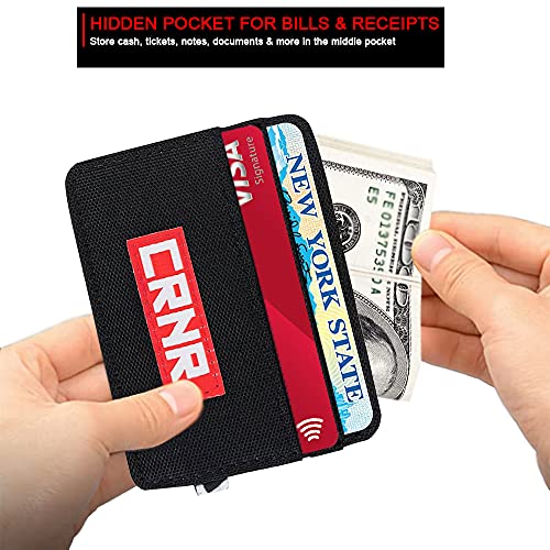 Combat Corner Chuck Compact Wallet - Convenient and Minimalist Wallet with 4 Cards Slots, 1 Large Pocket for Men Women4