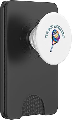 Funny Colorful Padel Racket Its Not Pickleball Design PopSockets PopWallet for MagSafe