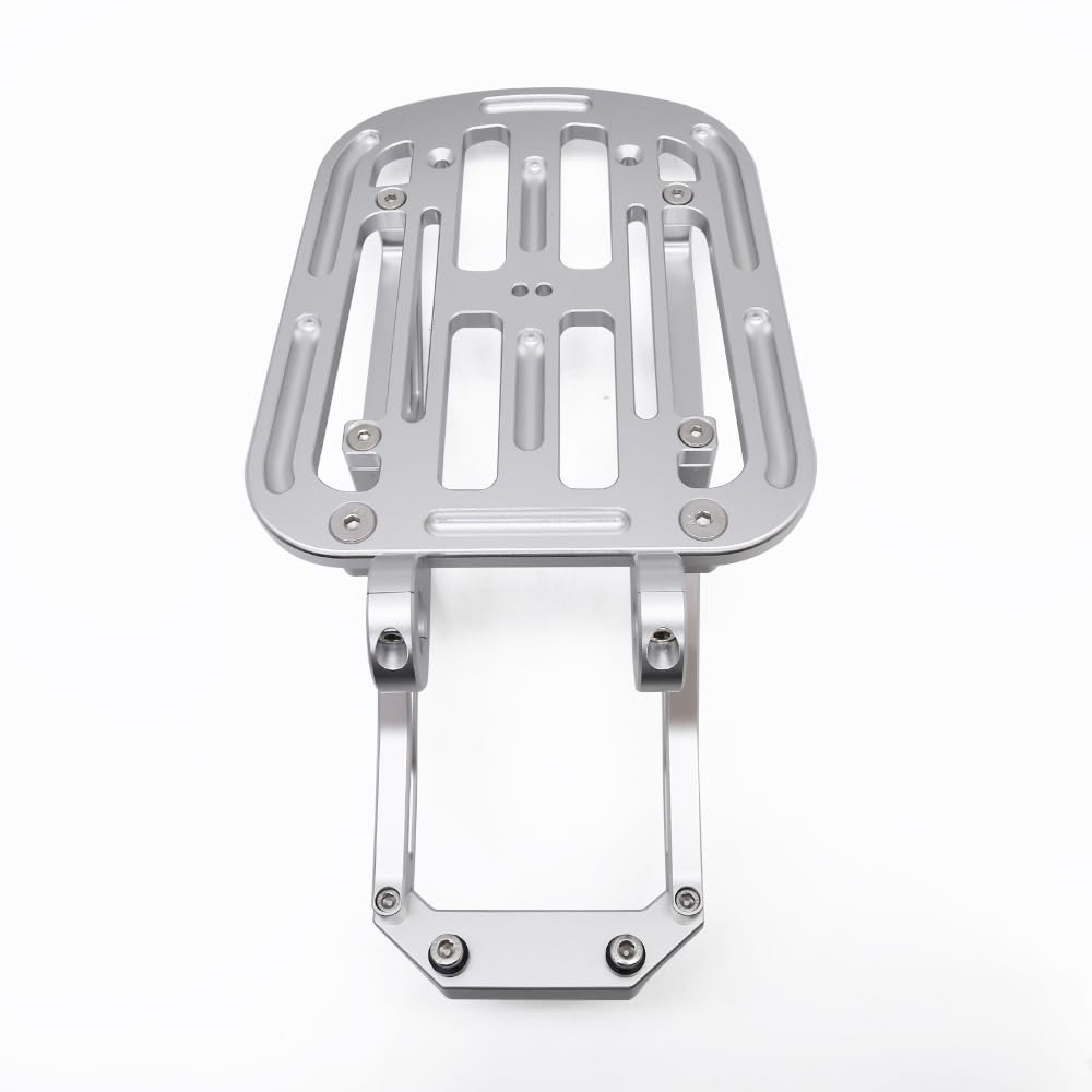 Motorrad-Gepäckträger, Gepäckträger, Sitzbezüge, Halterung für HD Dax 125 ST125 2022 2023 2024 2025, CNC, silberfarbenes Aluminium