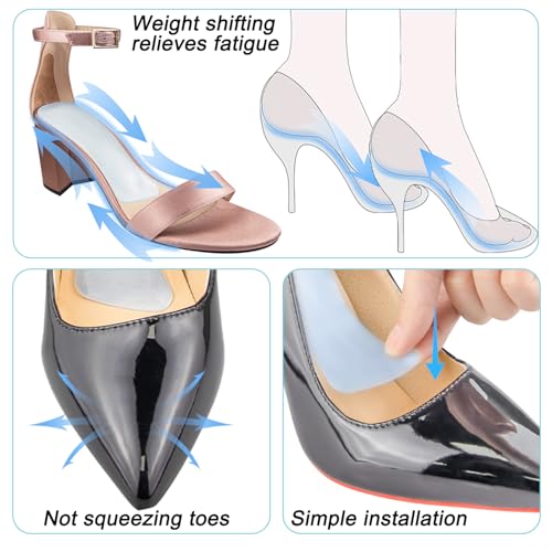 Plantillas SOPROM para Tacones Altos Gel Transparentes Medianas miniatura 4