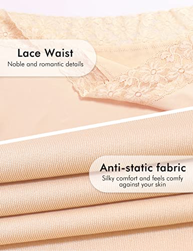 Half Slips for Under Dress Women Underskirt Dress Extender Lace Trim Knee Length2