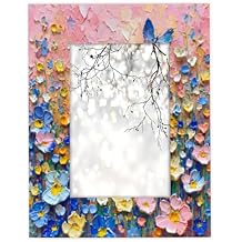 Watercolor Butterfly 8x10 Picture Frame 3D Flower Butterfly Photo Frame Photo Display Frames Suitable for Tabletop Displays and Wall Mounted Frames
