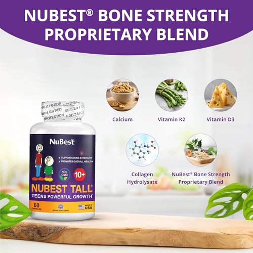 Image of NuBest Tall 10+ - Advanced Bone Strength Formula - Supports Immunity, Healthy Development & Optimal Wellness - for Children (10+) & Teens Who Drink Milk Daily | Pack 3 | 3 Months Supply