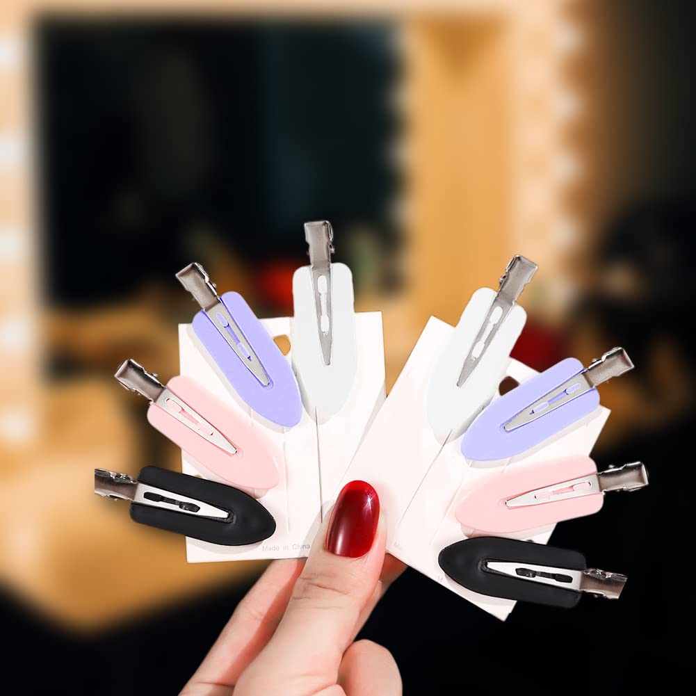 28Pcs No Crease Hair Clips,No Bend Hair Clips,Hair Clips Women,Makeup Hairpin,Hair Clip Clamps For Girl Woman Makeup Bangs Hair Styling - Image 2
