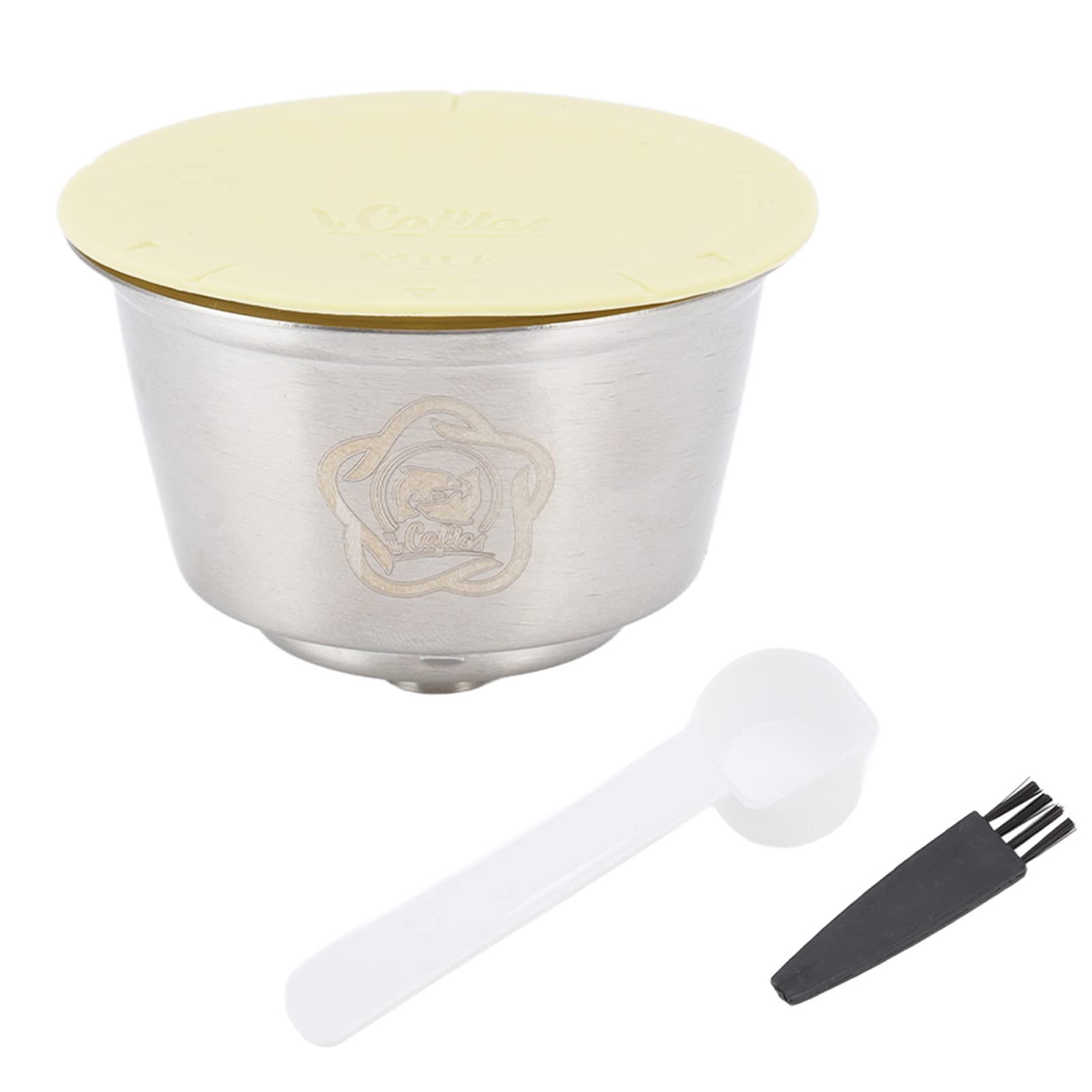 Taza recargable reutilizable de la cápsula del café de la taza de la cápsula del café del acero inoxidable con la cubierta del silicón