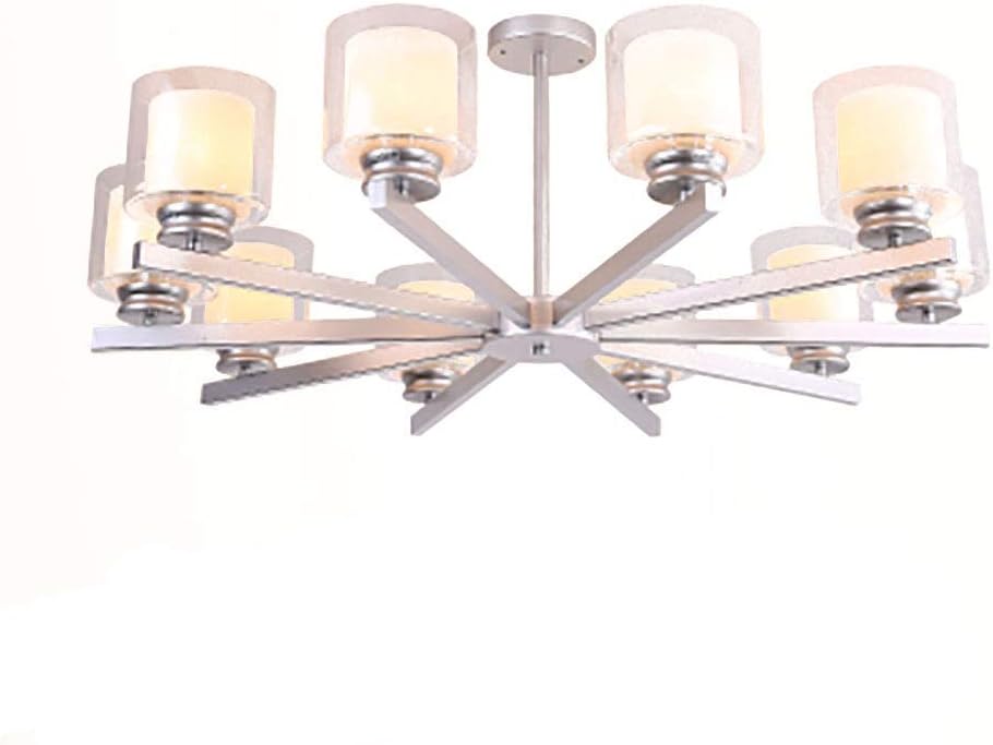 3 Lights Chandelier Nordic Modern Pendant Lighting Fixture Hanging Ceiling Light Fixture for Kitchen Island Dining Room Bedroom Living Room Restaurant,a,10 Lights