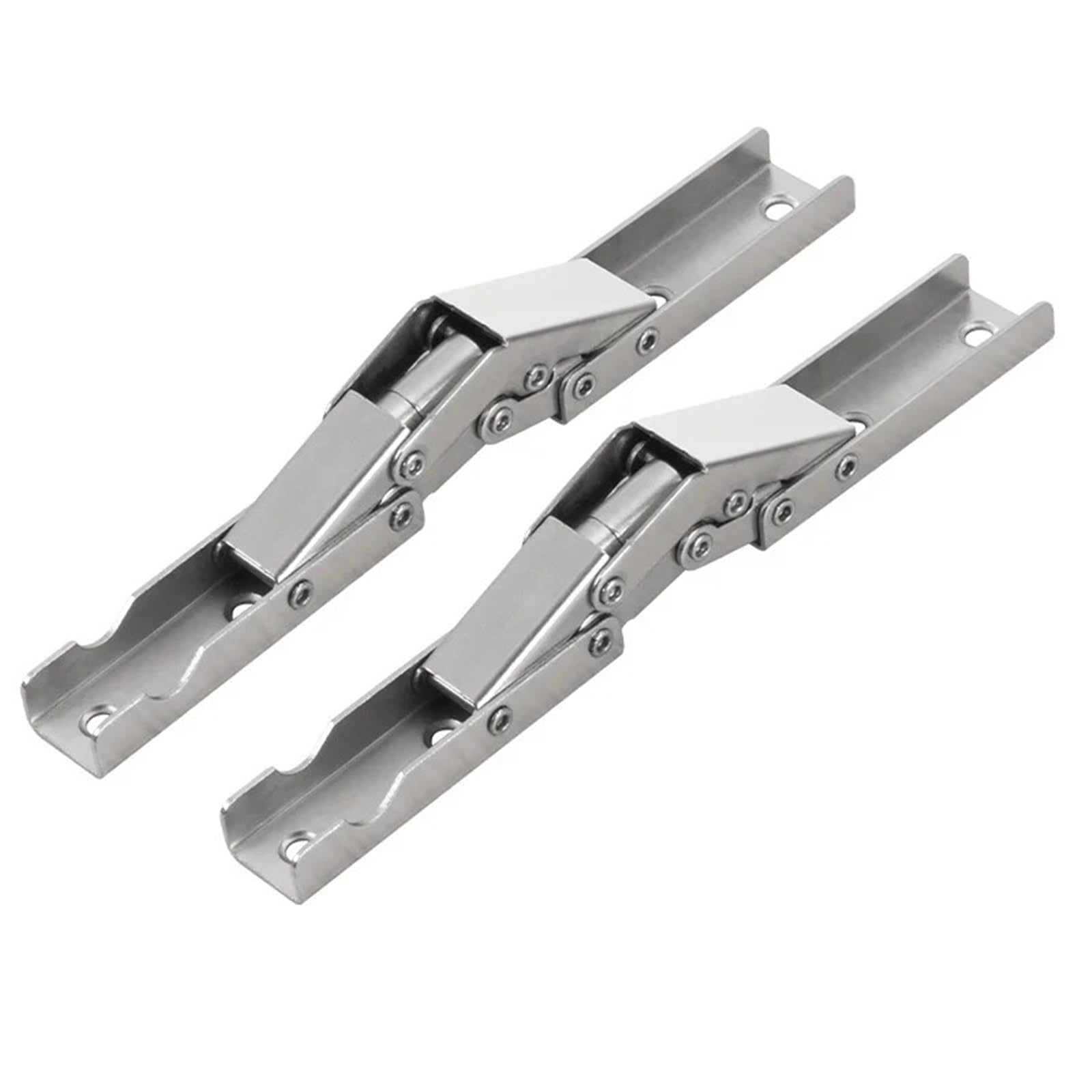 Kdhcvkz 1 Set 2Pcs 90/180 Degree Folding Steel Cabinet Door Hinges Hidden Hinge