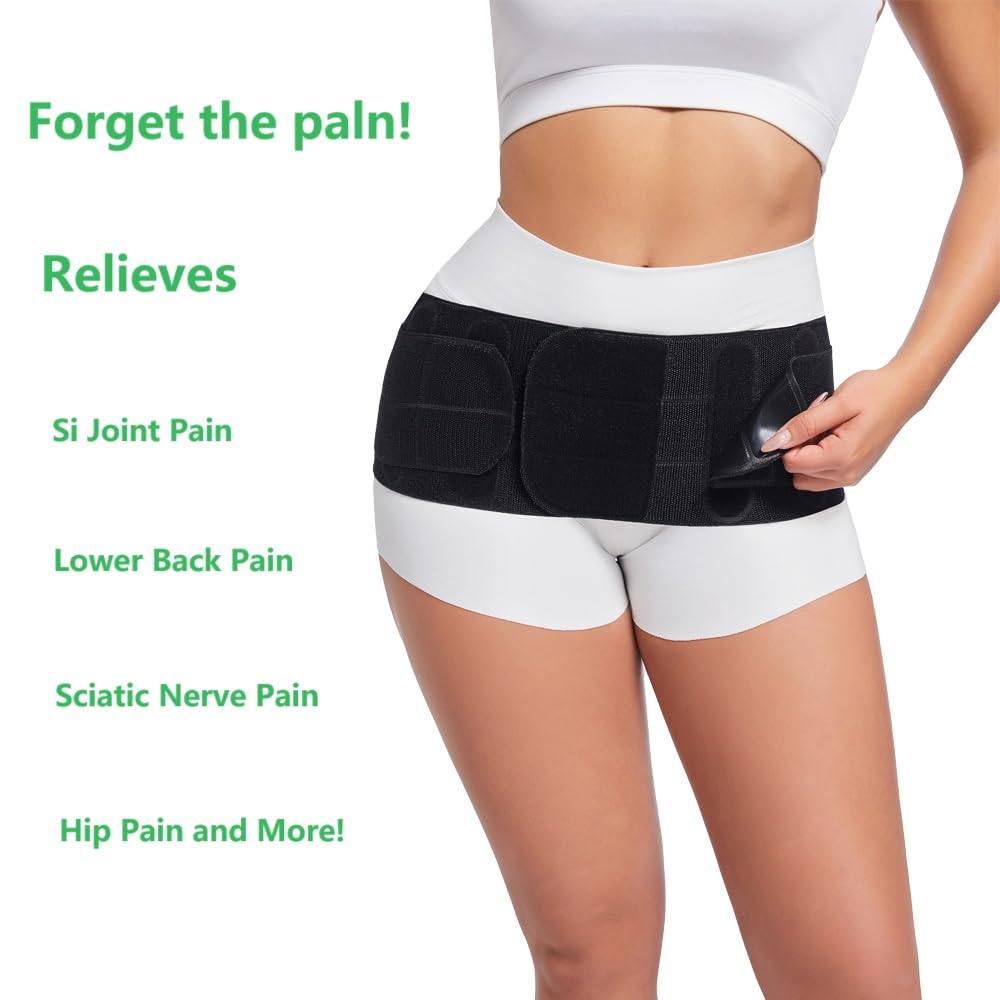 JUANZD Women's Sacroiliac Belt, Women's Sacroiliac Belt, Women's Back Support Belt, Men's and Women's Low Back Pain Back Support Belt, Back Relief Device.(L-2XL)