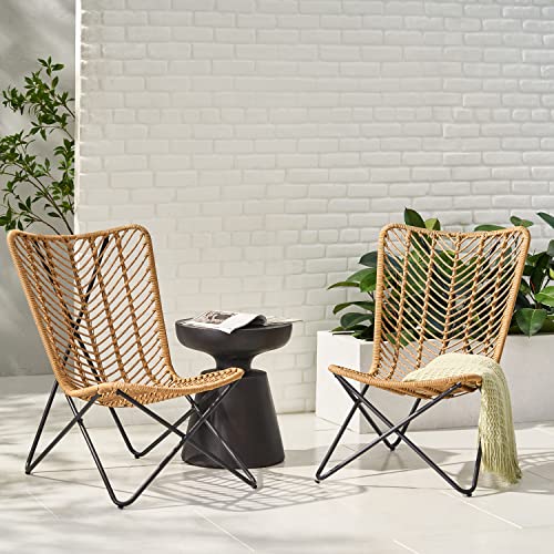 THEMEPT Comfortable Boho Patio Chair Set for Relaxation, Stylish Wicker