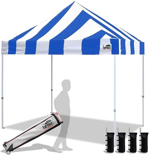 Miniatura 107 de Eurmax Toldo plegable para tienda de campaña de 10 x 10 pies, montura instantánea, uso comercial, con resistente bolsa con ruedas Blanco,Azul,Rojo