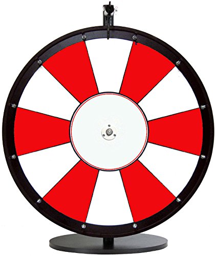 24in Red and White Dry Erase Spinning Prize Wheel