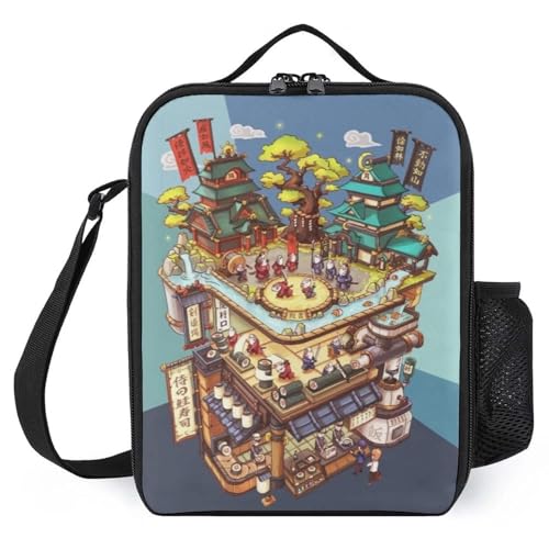 TFDGDGH Avocardio Bolsa Termica Bolsa Bolsa de Picnic Infantil Impresa Bolsas de Almuerzo Escolar Bolsa de Almuerzo Aislante para niños
