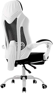 Tumbonas Sillas de Escritorio Silla De Oficina Giratoria Conferencia Ordenador/Inicio Silla De Escritorio con Los Brazos Acolchado Respaldo Gas Lift, Altura Ajustable (Color : Black)