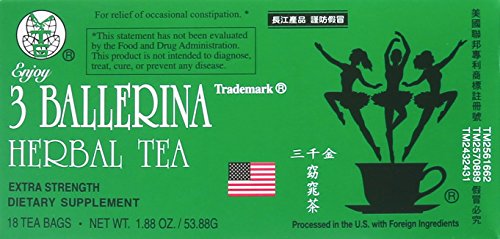 3 BALLERINA TEA DIETERS DRINK EXTRA STRENGTH, 1.88oz 18 Count(3 BOXES)