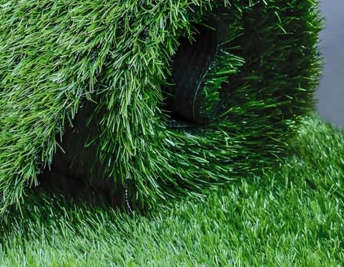 innovative edge Heat-Resistant Artificial Grass Carpet for Rooftop & Open Terrace - UV Protected Synthetic Lawn mat, Cooling Floor Covering for Outdoor Sun Exposure Size-3x12 Feet
