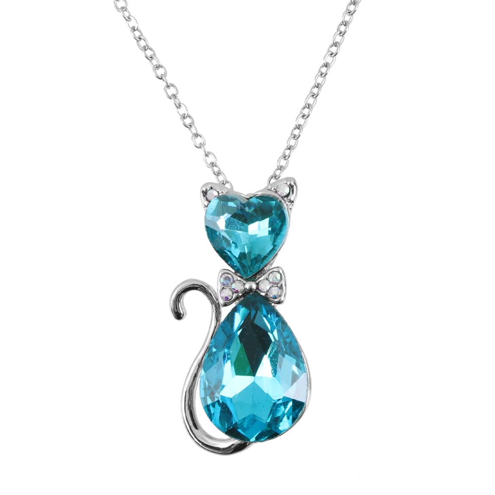 Silver Plated Cat Design Pendant for Women and Girls- Animal Lover-image-43