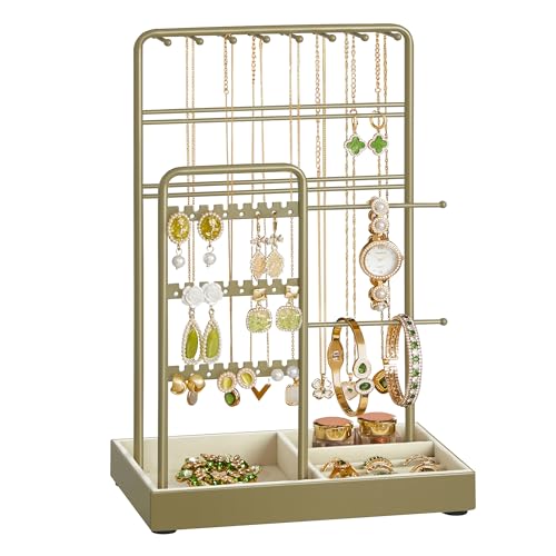SONGMICS Porte-bijoux, Support à Bijoux, Organisateur de Bijoux, ...