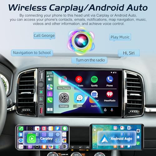 Radio para auto doble din con pantalla táctil 7 pulgadas miniatura 3