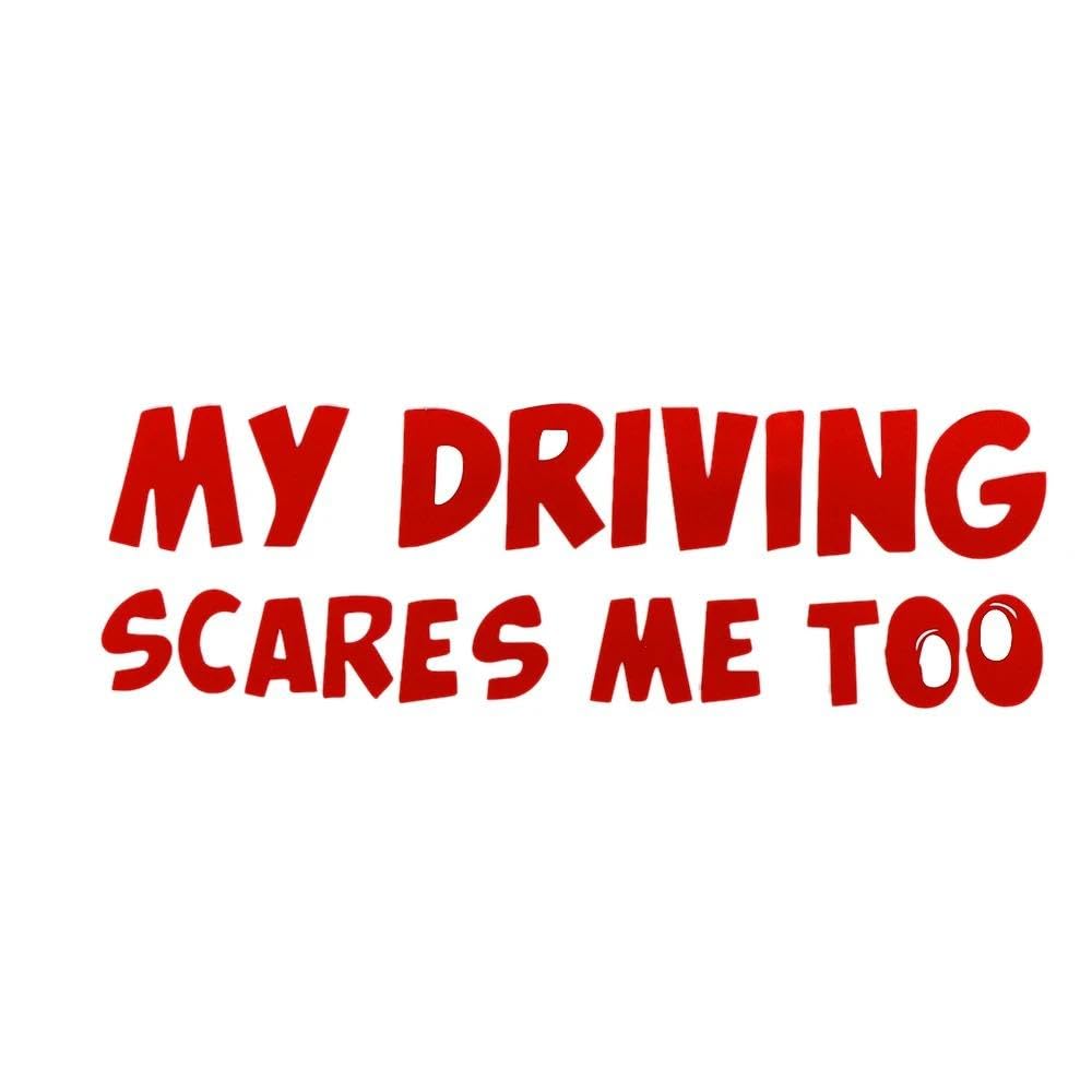 Rear Safety Warning Car Sticker Automobiles Exterior 20cm*6cm(Red)