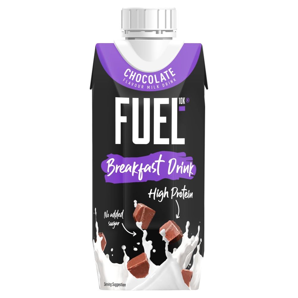 FUEL10K Chocolate Flavour Milk Drink 330ml 330ml × 8 × 1