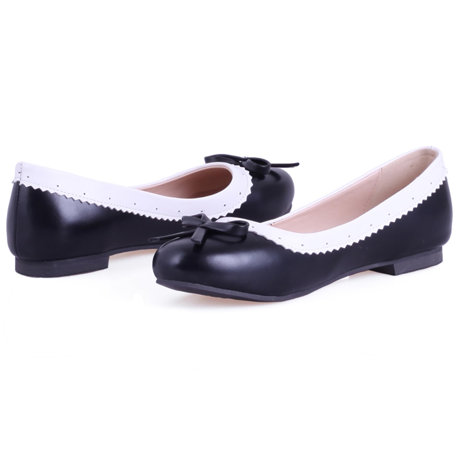 Lizoleor Ballerine Scarpe Piatte Punta Rotonda Senza Chiusura Comodo alla Bambola