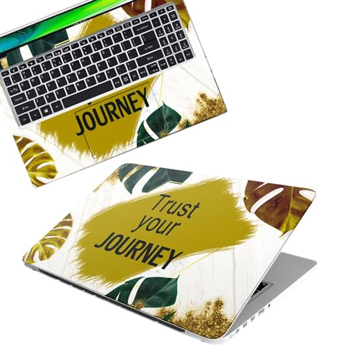 Image of Galaxsia Floral D27 Full Body Vinyl Laptop Skin /Sticker /Cover Upto 15.6 Inches Laptops Laminated-Removable-HD Quality Compatible for Hp-Dell-Sony-Lenovo-Asus etc.(15x10 Inches)