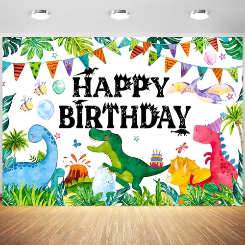 Toile de fond dinosaure aquarelle pour de superbes photos de fête