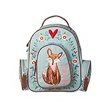 oilily wickeltasche paisley Nur Fleckenentfernung Room Seven BV Rucksack F157102 Damen Rucksackhandtaschen 24x30x10 cm (B x H x T), Blau (Pink)