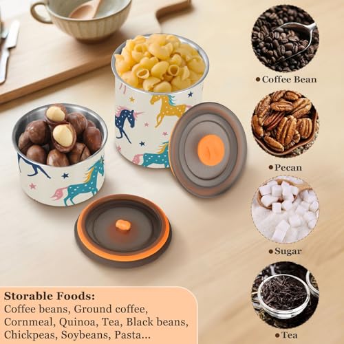 Contenedor para café unicornio acero inoxidable 500 ml miniatura 6