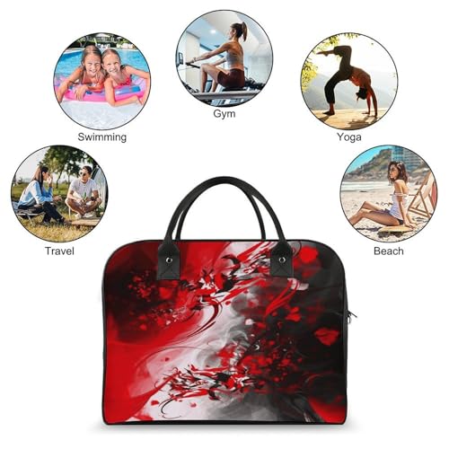 Maletín ligero para laptop unisex con diseño abstracto miniatura 4