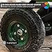 Miweba Bollerwagen Dumper | 𝟑𝟎𝟎 kg Traglast - Luftreifen - Volumen 75 L - Kippfunktion - Sackkarre - Schubkarre - Transportwagen - Kinderwagen - Handwagen - Gartenwagen - Wagen - Kippwagen (Grün)