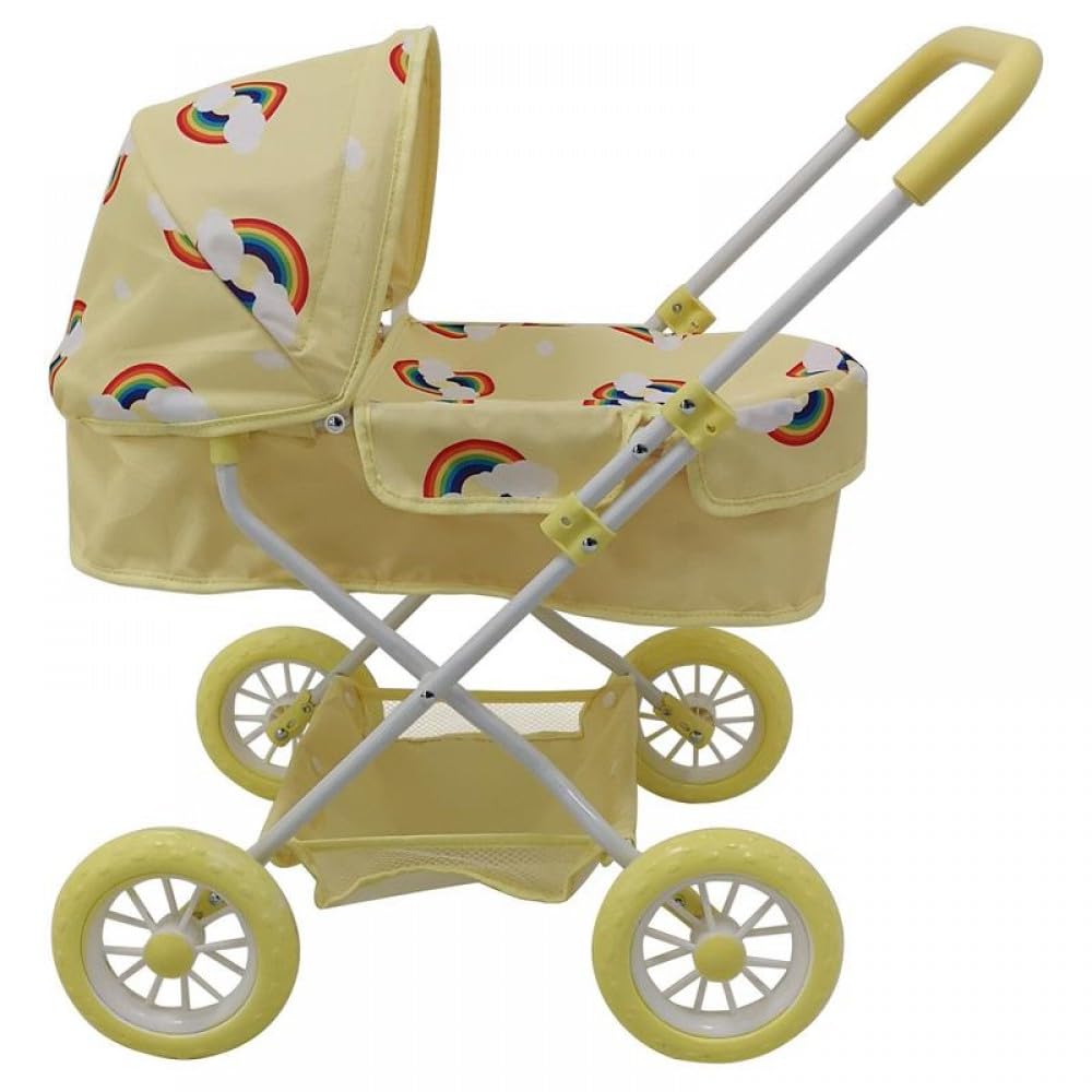 Roma Rupert - Passeggino per bambole adatto a partire da 24 mesi, altezza manico 57 cm, primula