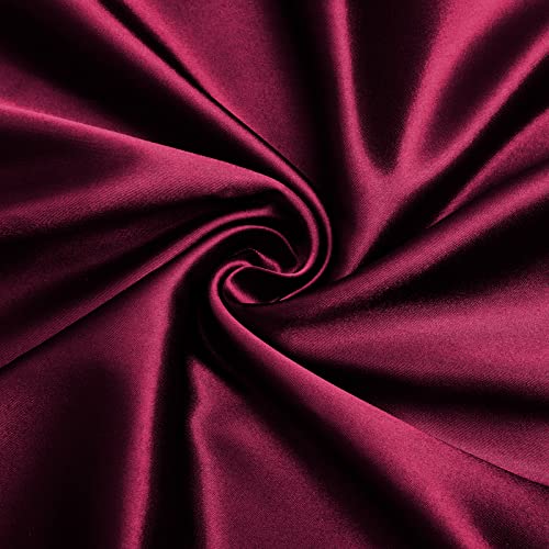 VACVELT Charmeuse Satin Fabric by The Yard, 60 Inch Wide