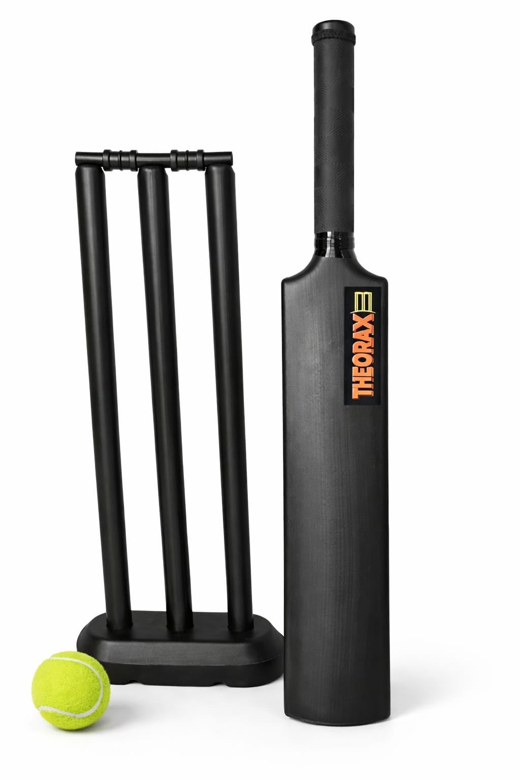 THEORIX (Size – 3) Heavy Grade Strong Plastic Cricket Bat with Wicket Set for Boys/Girls & 1 Tennis Ball for Kids (Size 3, Age 6-10 Year Old Kids), Strong Plastic-image-44