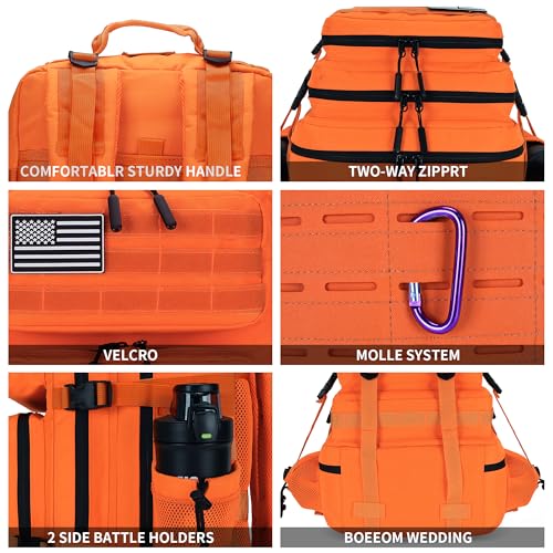 Image of Military Tactical Backpack 45L /25L 3 Day Assault Pack Molle Daypack Hiking Backpack for Men and Women
