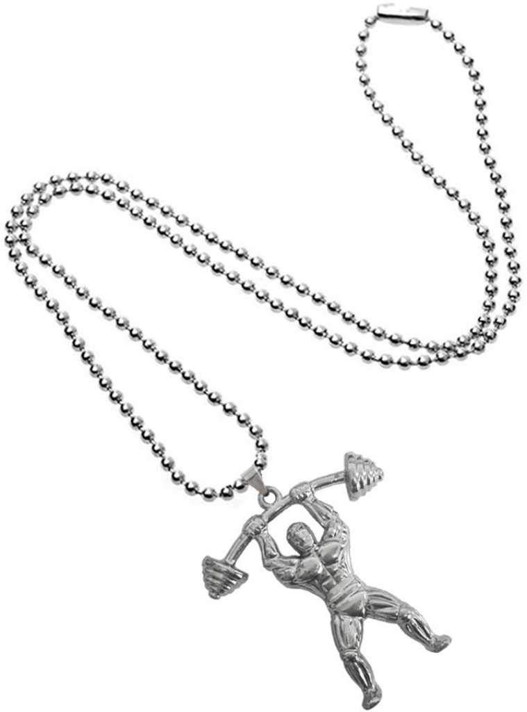 Weightlifting Barbell Bodybuilding Fitness Pendant Brass Pendant-image-23
