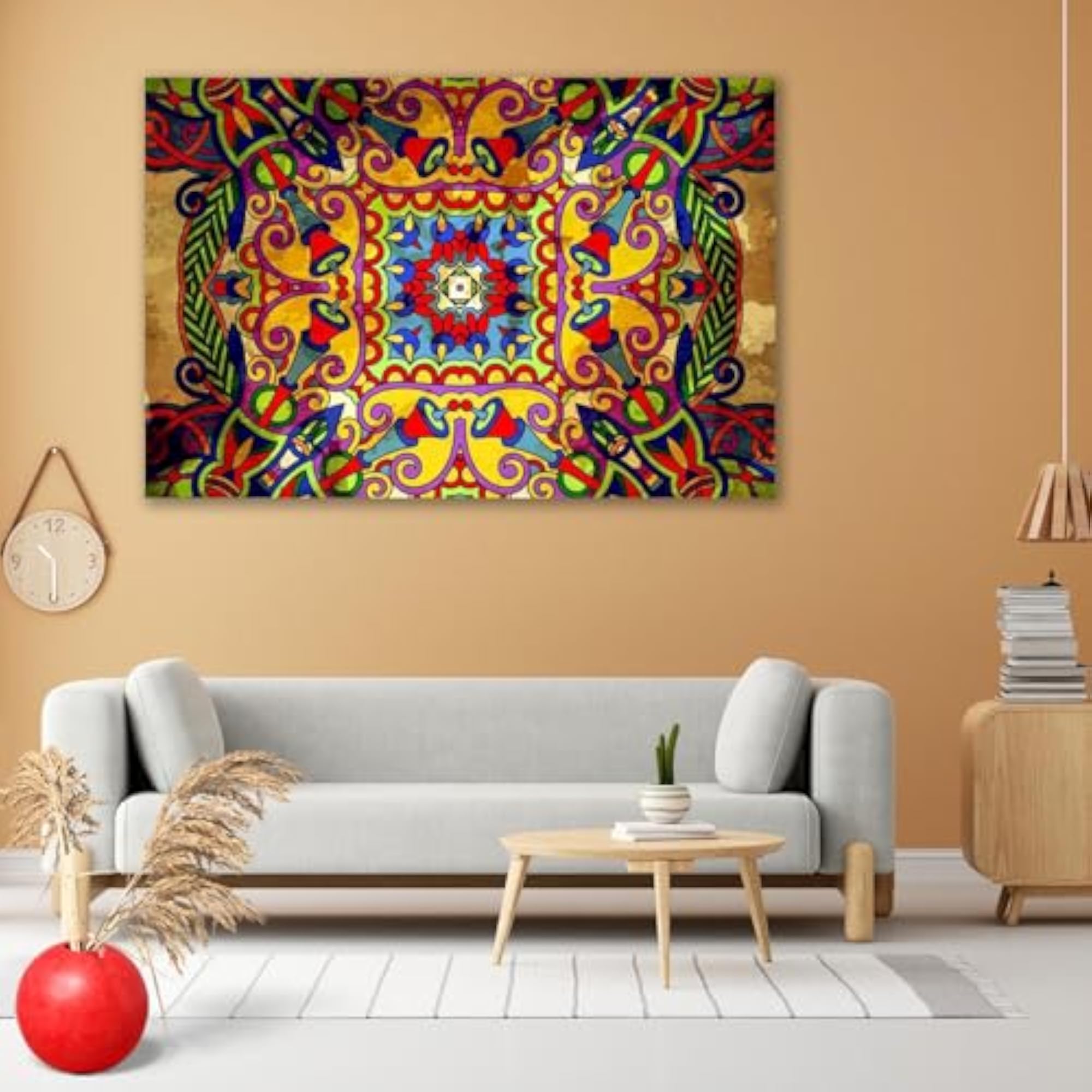 Floral Paisley Bandanna D8 Peel & Stick Vinyl Wall Sticker