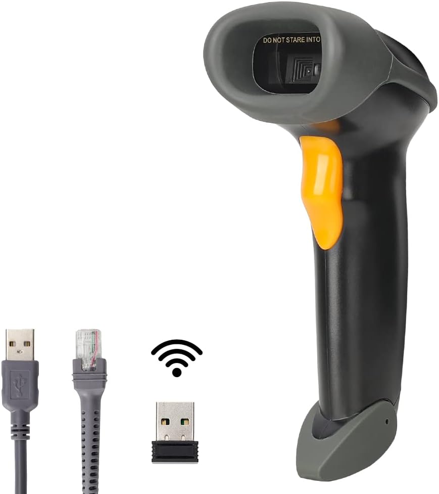 1D CCD 2.4G Wireless Bar Code Scanner Versatile 2 in 1