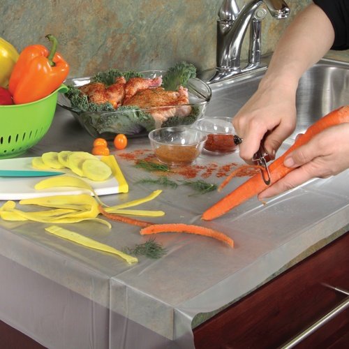 Disposable Plastic Counter Liners - 26" X 26", 15 Pcs #TOP1