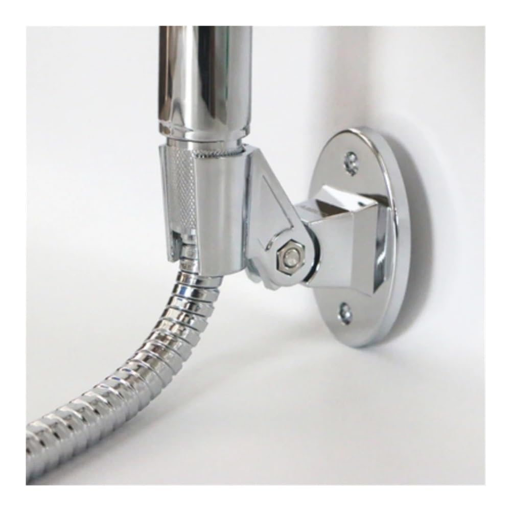 Soporte universal para cabezal de ducha de 1/2/3 piezas, soporte de ducha ajustable montado en la pared, pulverizador de mano, soporte de base fija para accesorios de baño (3 piezas)